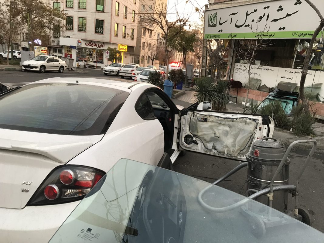 شیشه درب جلو هیوندای کوپه